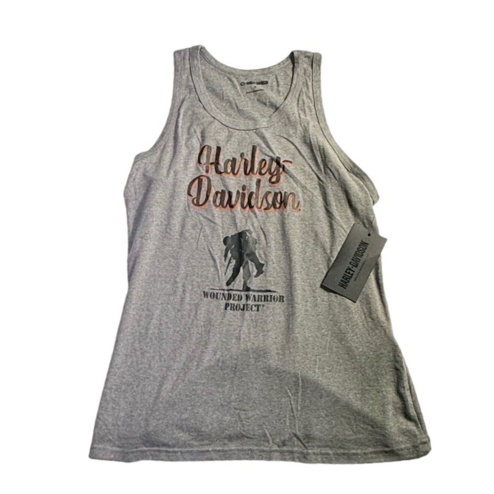 Harley-Davidson Wounded Warrior Project Tank Top Grey Heather XL 96195-23VW-2284